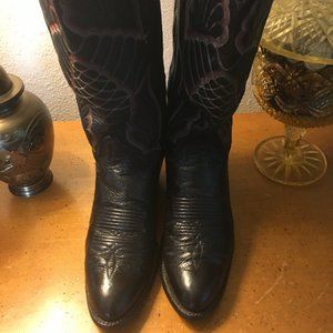 Women's Black Label Tony Lama Smooth Ostrich.